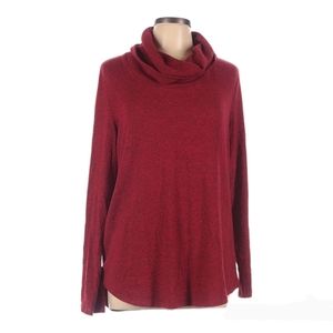 Apt 9 Cowl Neck Pull Over Sweater Red Size XXL Like New